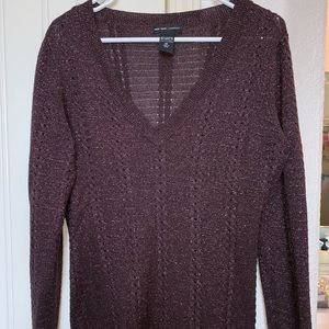 New York & Co sweater plum